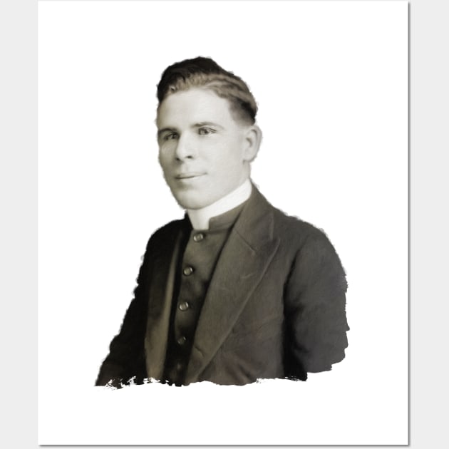 Young Fulton Sheen Portrait Wall Art by Beltschazar